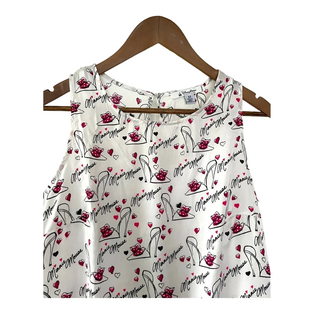 NWT Disney Parks Authentic Original Minnie Mouse sleeveless blouse - Picture 2 of 15